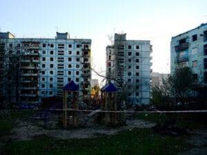 Фото зруйнованого будинку по вул. Зестафонській, 8