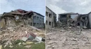 Наслідки ракетної атаки росіян на Запоріжжі