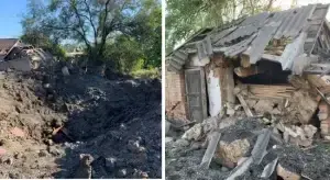 Наслідки ракетної атаки росіян на Запоріжжі