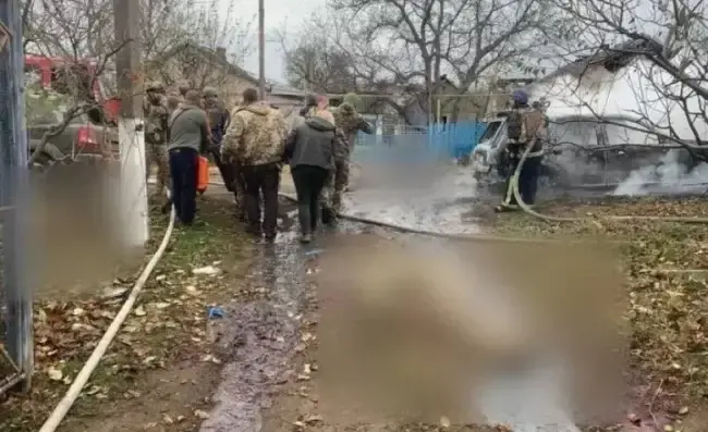 Наслідки ракетного удару по військовим ЗСУ на Запоріжжі / Фото: Новинарня