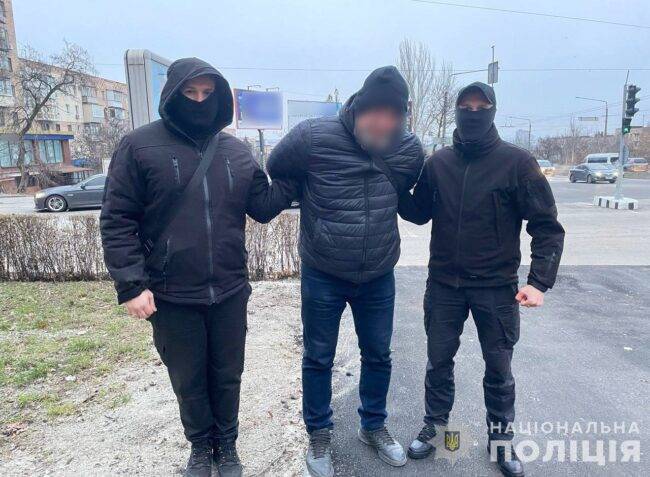 Затриманий / Фото: ГУНП Запорізької області