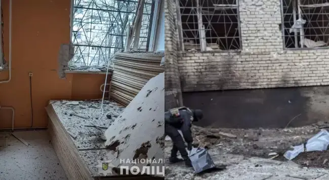 Наслідки російських обстрілів / Фото: ГУНП Запорізької області