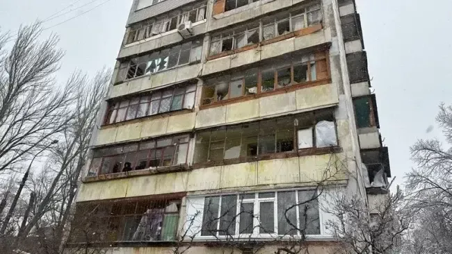 Наслідки обстрілу Запоріжжя 8 січня / Фото: Суспільне Запоріжжя