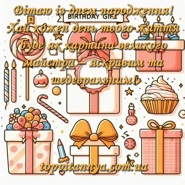 Привітання з днем народження