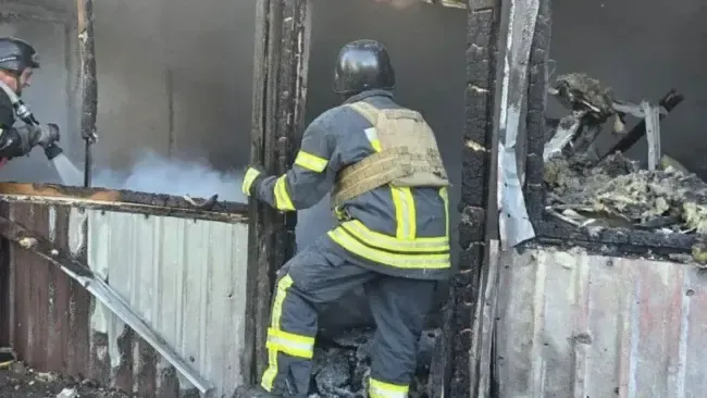 Ліквідація наслідків ракетного удару по місту Вільнянськ