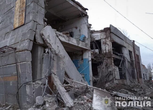 Наслідки обстрілів у Степногірську