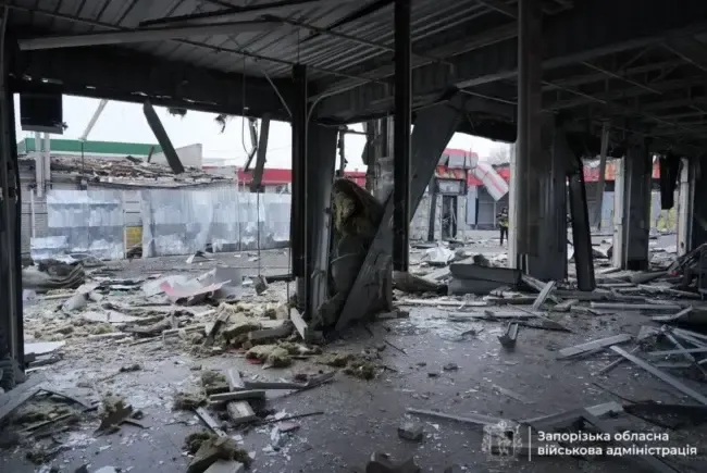 Наслідки авіаудару по СТО