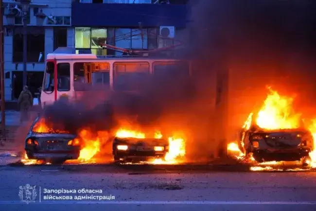 Масова ракетна атака на Запоріжжя