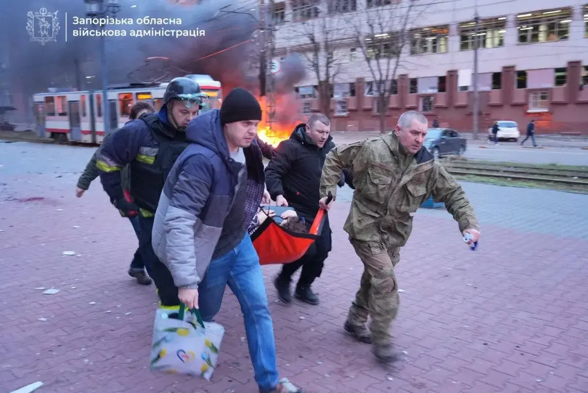 Масова ракетна атака на Запоріжжя