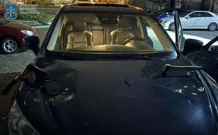 У Запоріжжі двоє хлопців "порубали" сокирами авто адвокатки через помсту