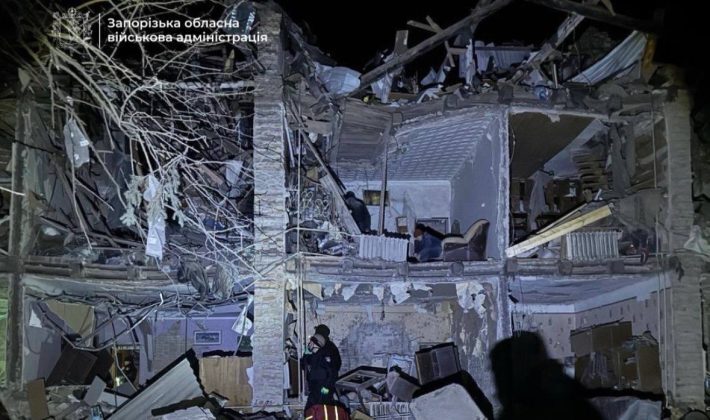 Російська атака на Запоріжжя