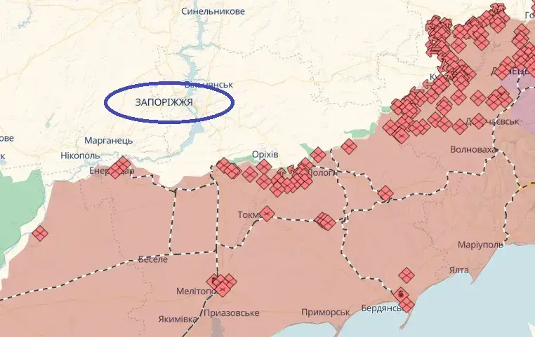 ЗСУ стримують наступ на Запоріжжі