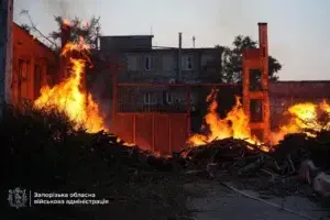 Масована атака на Запоріжжя