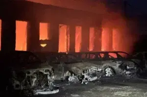 Наслідки атаки шахедів на Запоріжжя