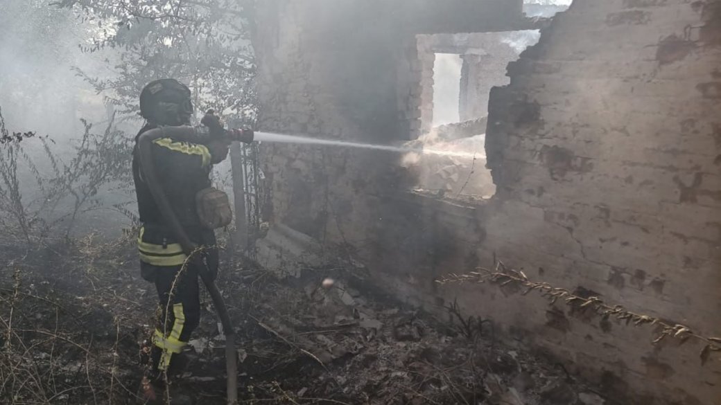 ДСНС ліквідувала п’ять пожеж у Запорізькій області після атак РФ