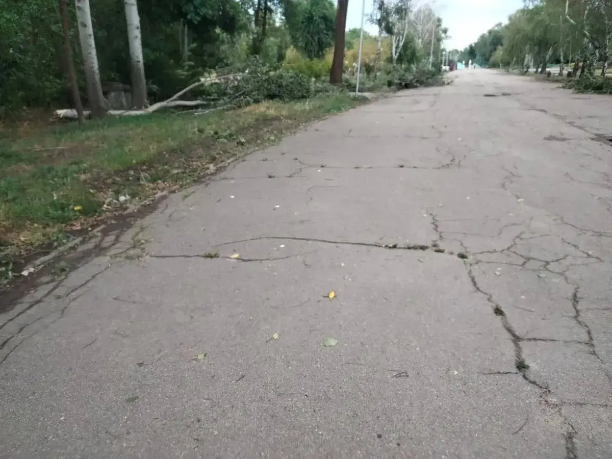 Шквальний вітер у Запоріжжі 