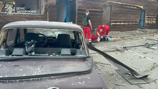 Наслідки авіаударів у Запорізькому районі