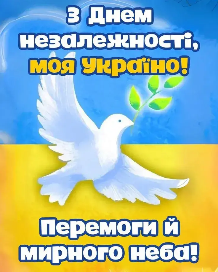 Патріотичні привітання з Днем Незалежності 2025