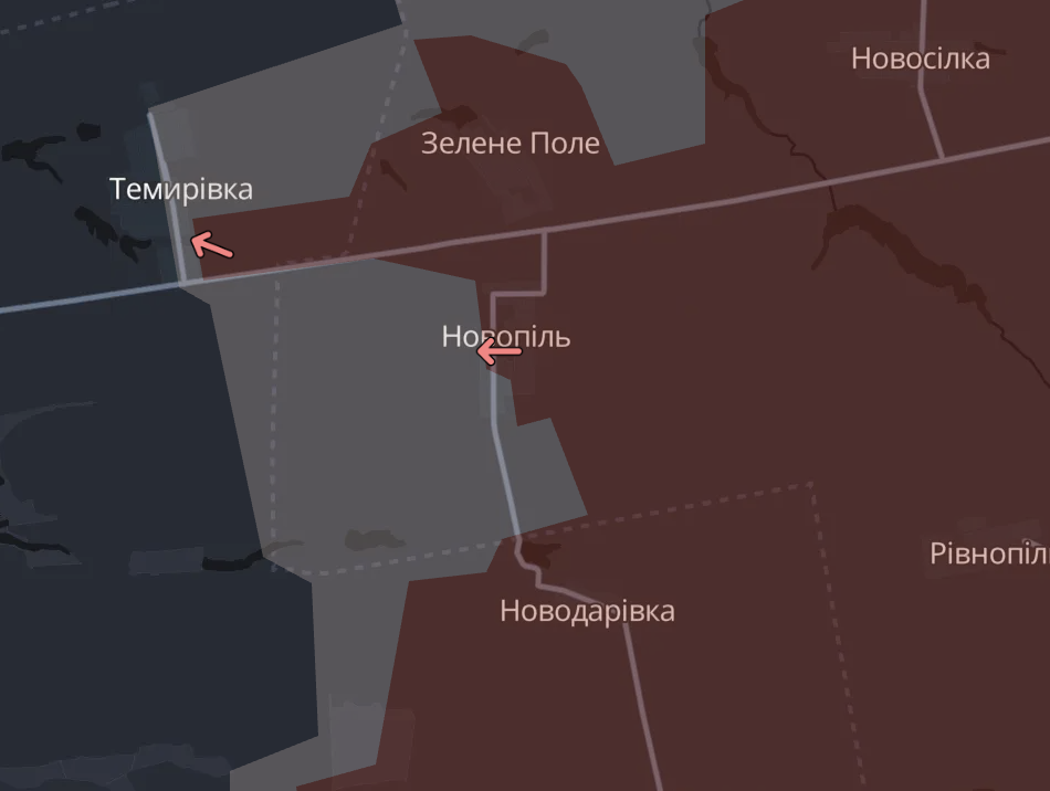 Ворог знову просунувся на межі Запорізької області (карта)