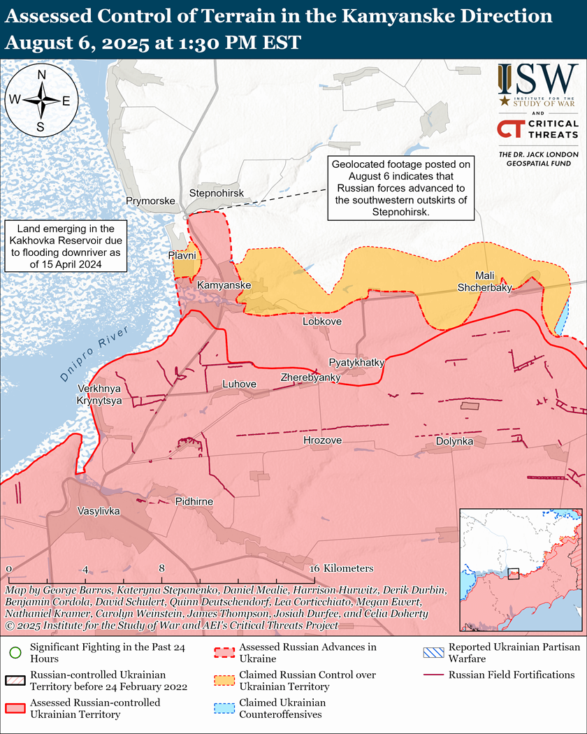 Аналітики ISW фіксують нові просування росіян на Запоріжжі (карта)