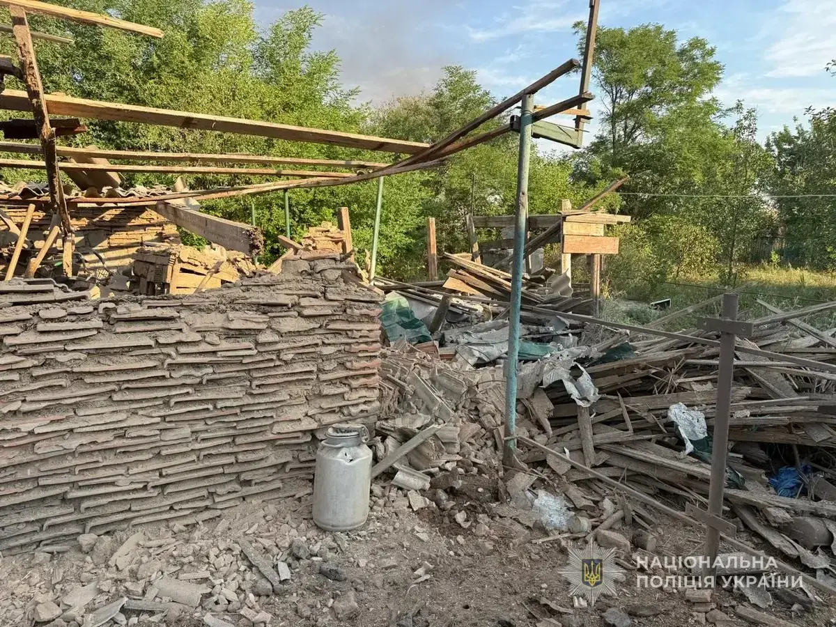 Фото наслідків масованого обстрілу на Запоріжжі