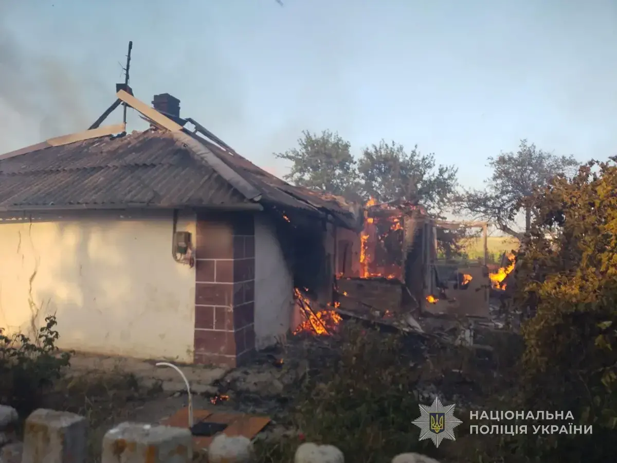 Фото наслідків масованого обстрілу на Запоріжжі