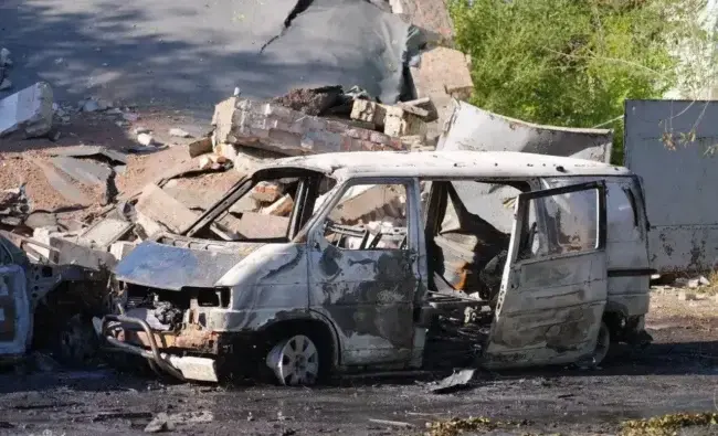 Наслідки атаки дронами по Запоріжжю