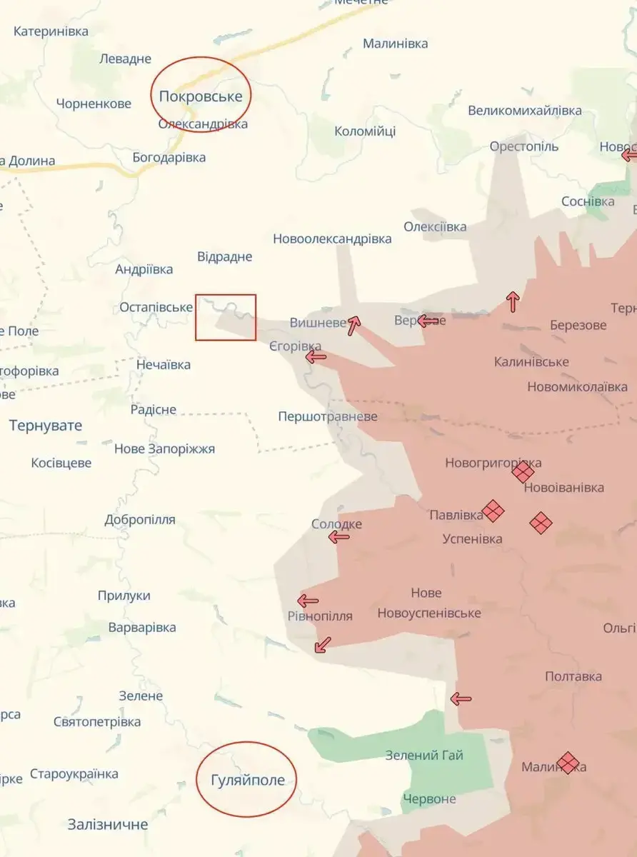 Ворог перерізав логістику ЗСУ до Гуляйполя