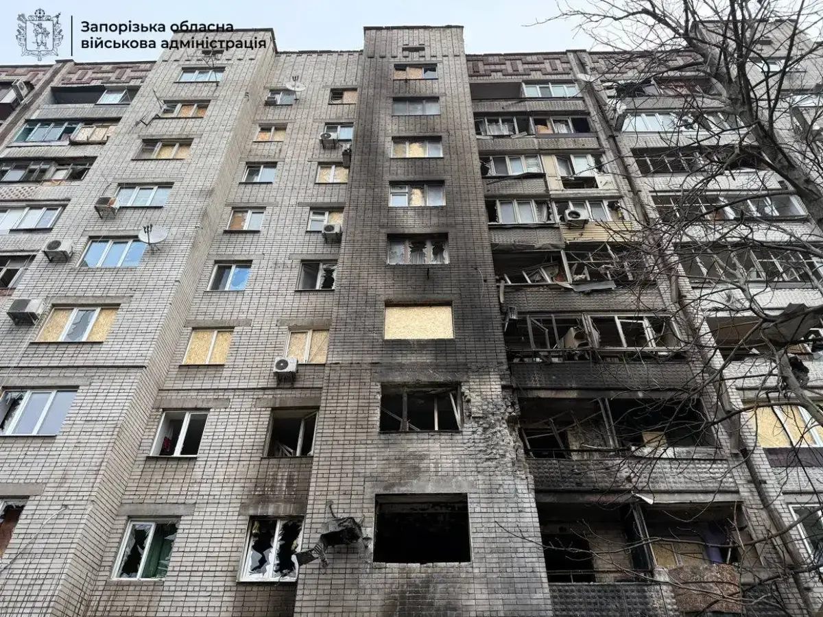 Дрони вдарили по гуртожитку в Запоріжжі: постраждало 19 людей