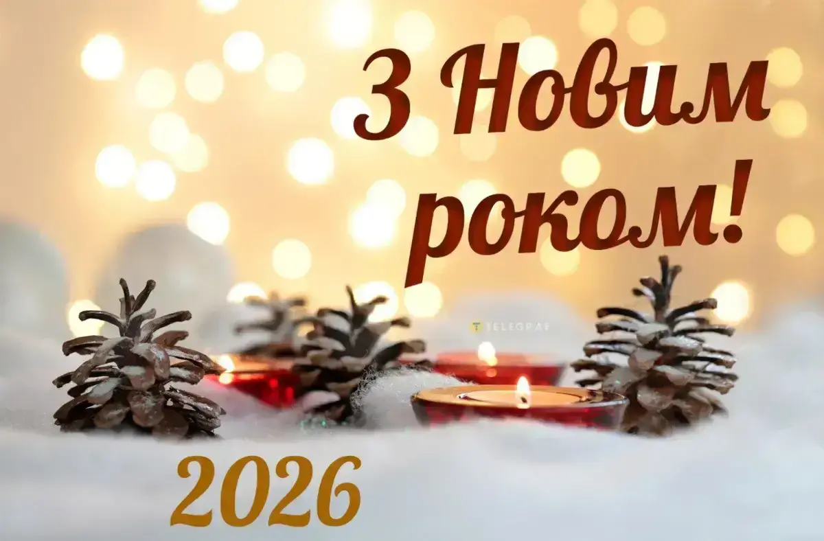 З наступаючим Новим роком 2026: душевні вітання, красиві листівки та картинки
