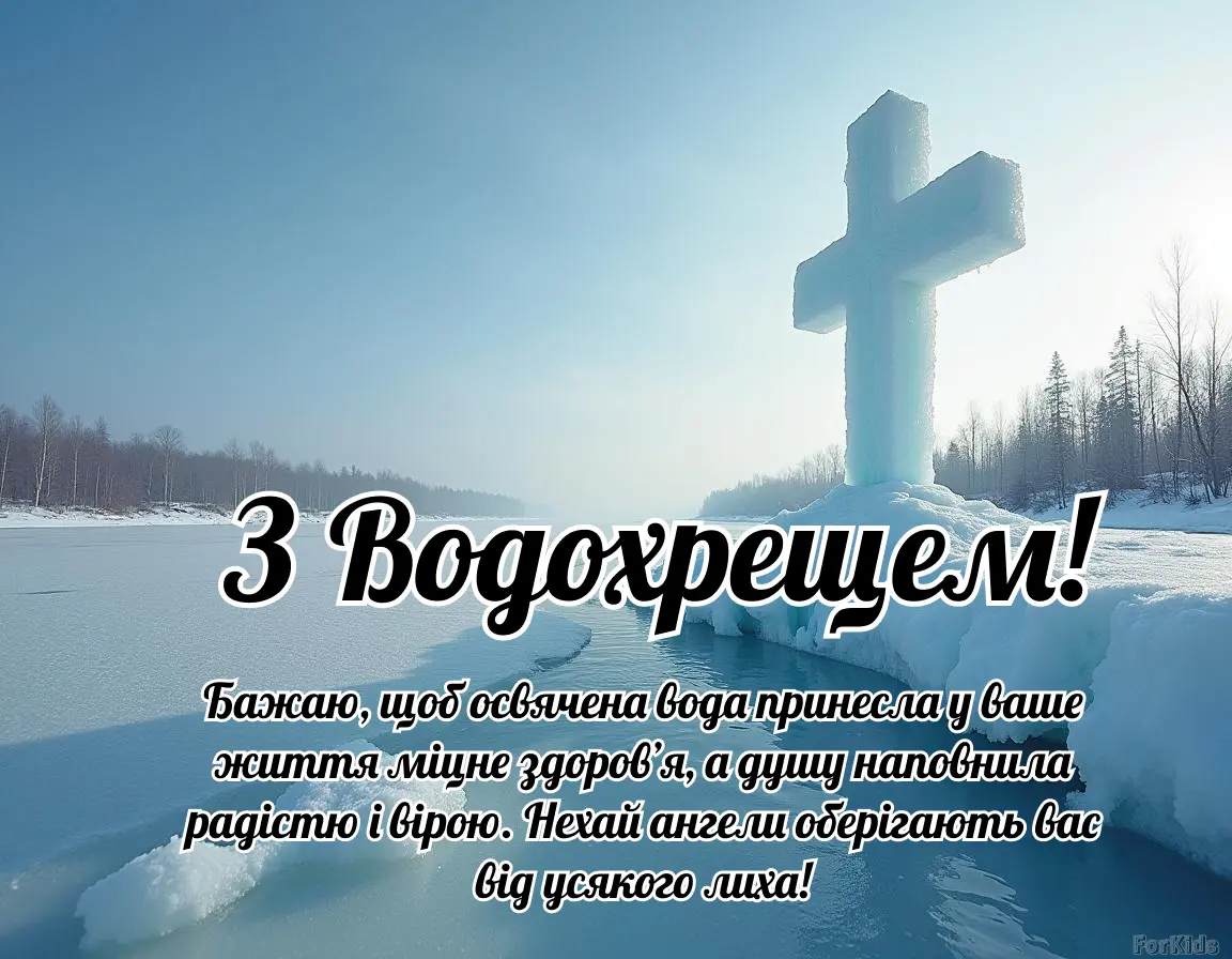 З Водохрещем 2026: найкрасивіші вітання, листівки та картинки українською