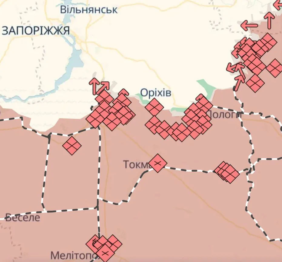 Запоріжжю загрожують масовані обстріли через наступ РФ на Степногірськ