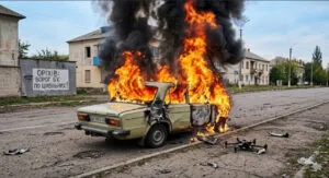 Росіяни атакували дроном в автомобіль з цивільним в Оріхові