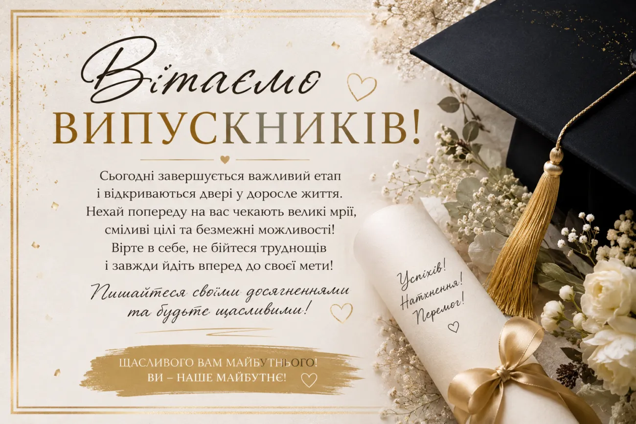 Щемливі привітання з випускним 11 класу від батьків у прозі та віршах