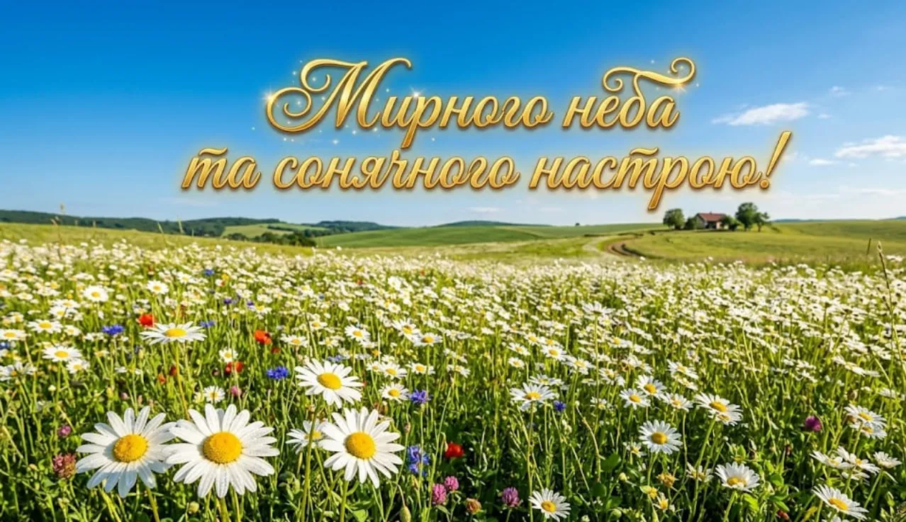 Доброго весняного ранку картинки українською мовою: гарного дня та мирного неба
