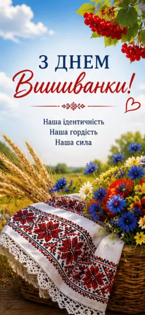 День вишиванки 2026 у Запоріжжі: патріотичні листівки, традиції козацького оберега та привітання
