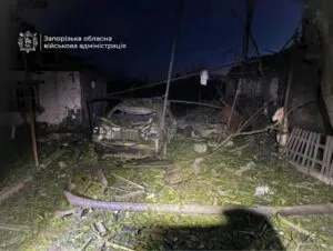 Вісім людей поранено під час масованої атаки на Запоріжжя