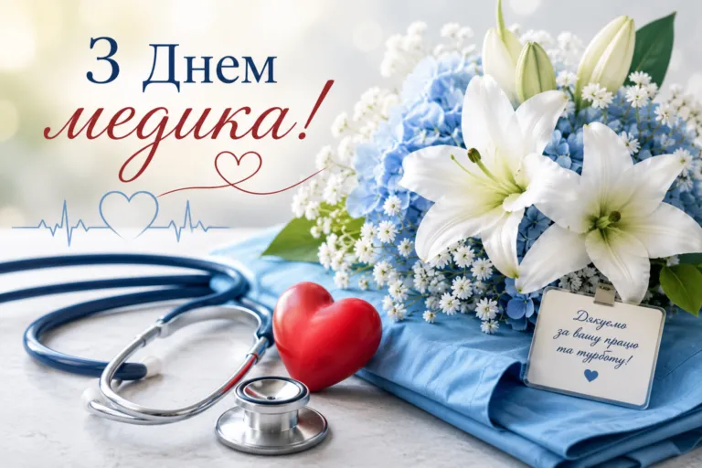 Короткі привітання з Днем медика 2026: картинки для СМС і соцмереж