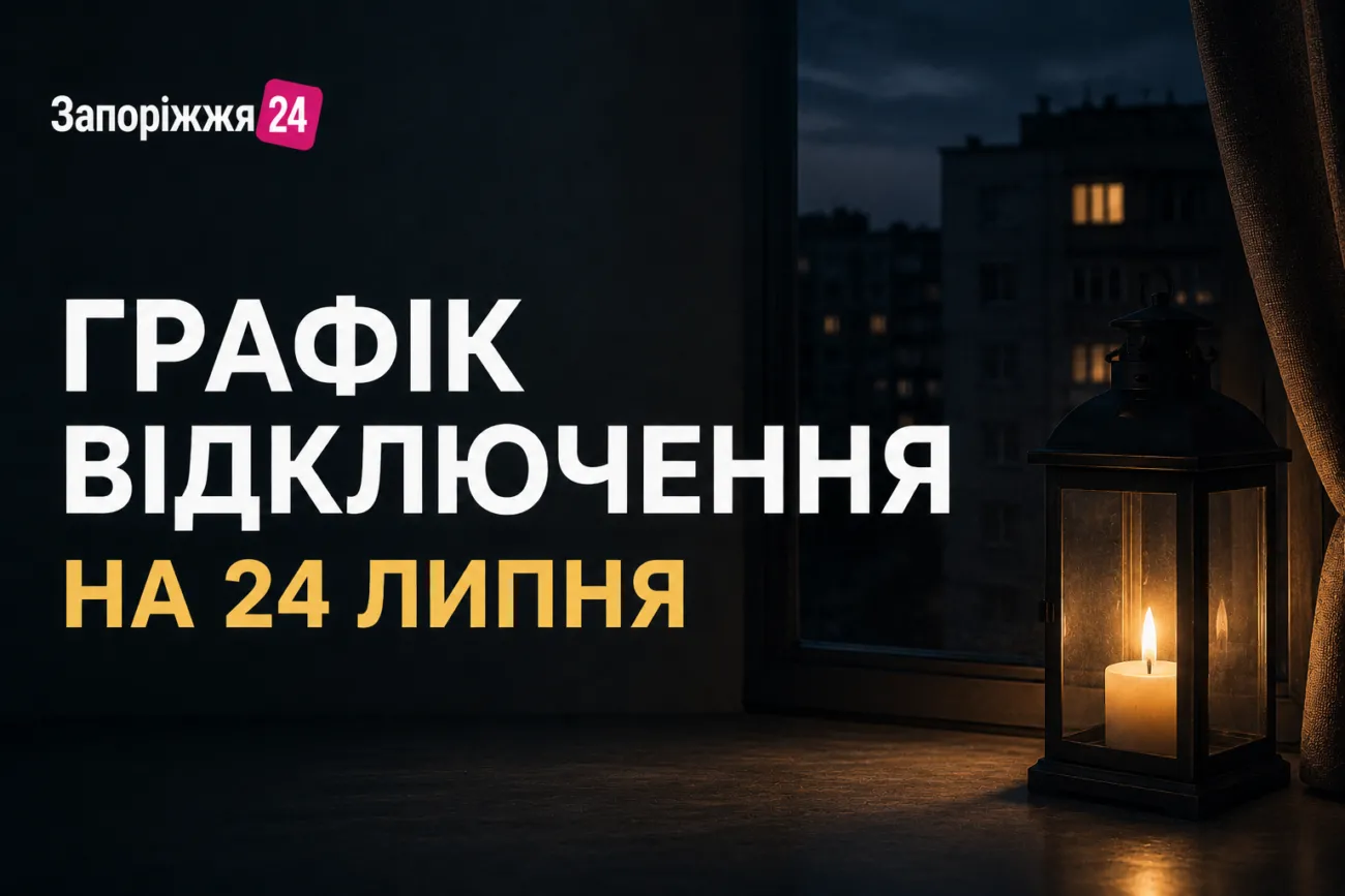 Відключення світла в Запоріжжі 24 липня: де і коли не буде електрики