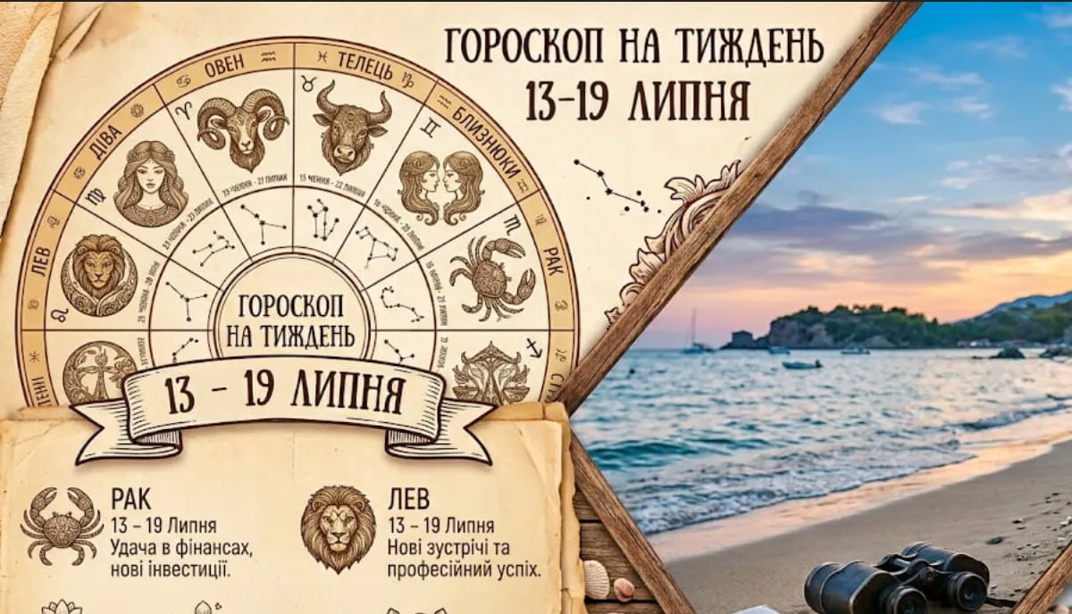Гороскоп на 13-19 липня: який день тижня стане переломним для вашого знаку