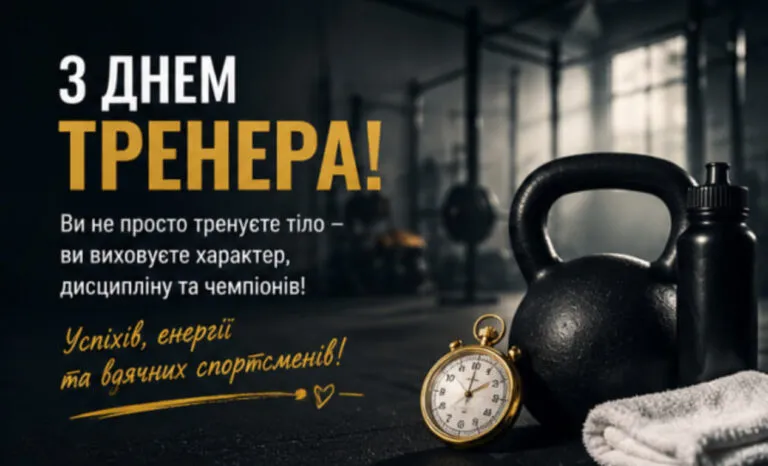 День тренера 19 липня 2026: чому саме ця дата, цікаві факти та привітання з листівками