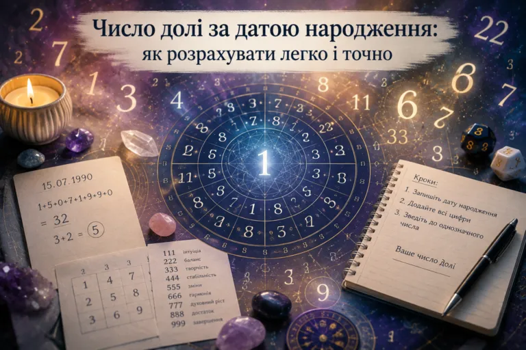 Число долі за датою народження: як розрахувати та дізнатися своє число
