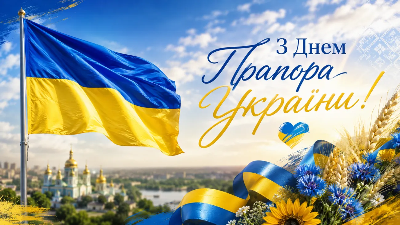 Привітання з Днем прапора України 2026: захисникам, колегам і рідним