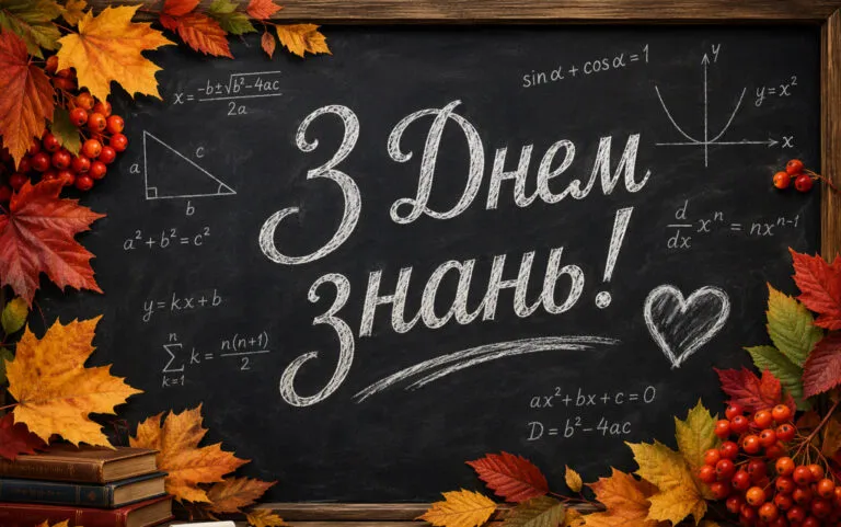 Привітання з 1 вересня — Днем знань: своїми словами, картинки та листівки