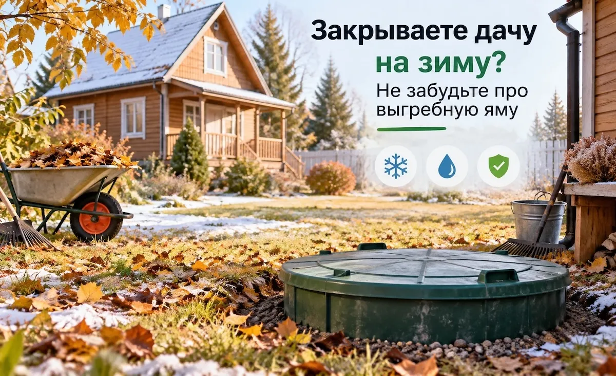 Закрываете дачу на зиму? Не забудьте про выгребную яму