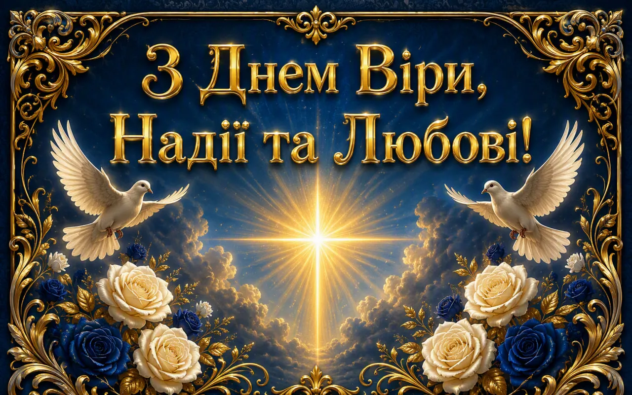 17 вересня — день ангела Віри, Надії, Любові та Софії: привітання + смс