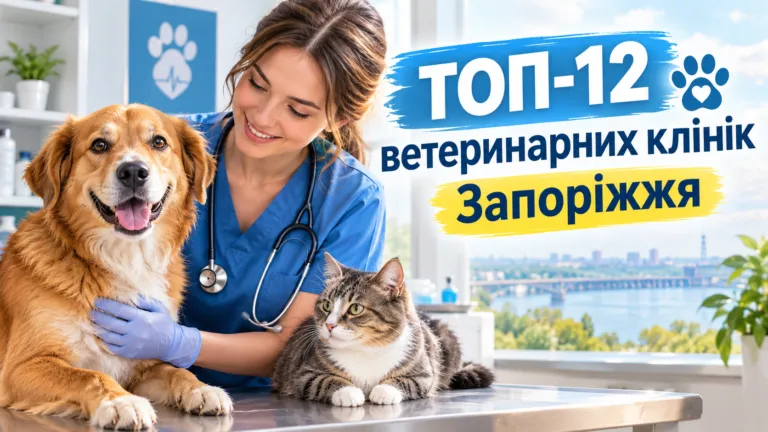 ТОП-12 ветеринарних клінік Запоріжжя 2026 за відгуками та цінами