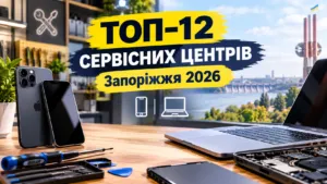 Кращі сервісні центри Запоріжжя 2026: де ремонтують телефони та ноутбуки