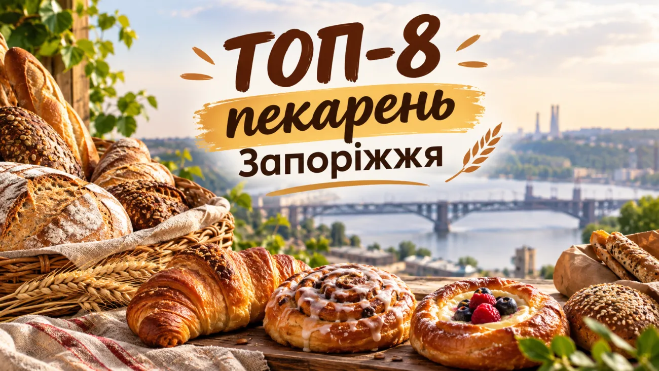 Найкращі пекарні Запоріжжя 2026: ТОП-8 закладів, де можна купити свіжий хліб та випічку