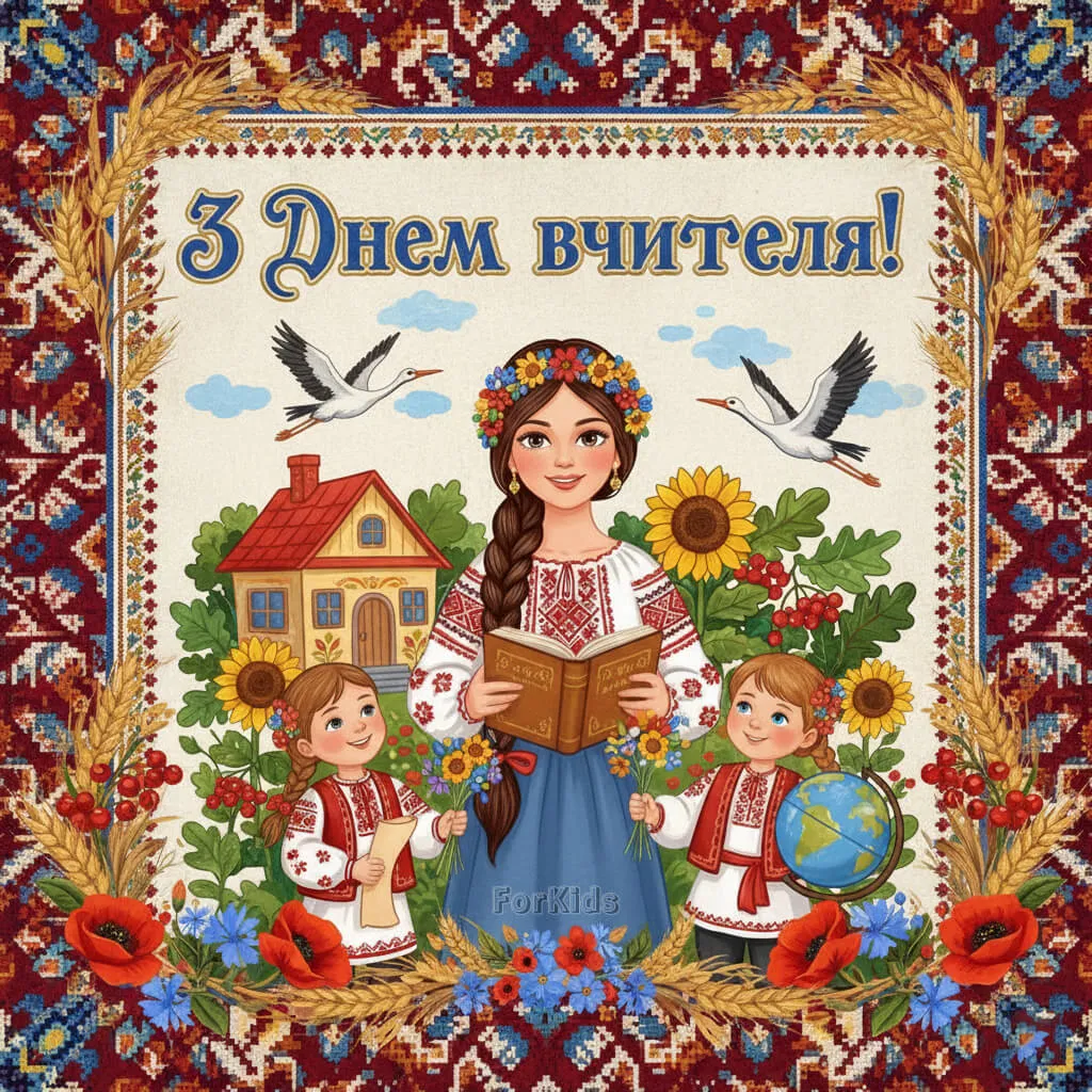 Привітання з Днем учителя 2026: теплі слова, своїми словами, до сліз та листівки